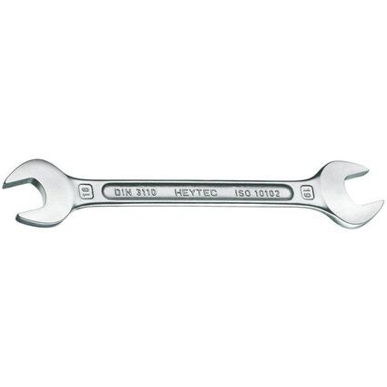 <small>HEYTEC Doppelmaulschlüssel 16 x 17 mm Länge: 204 mm (50800161780)</small>