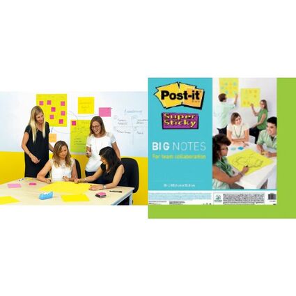 Post-it Super Sticky Big Notes, 279 x 279 mm, ultragelb