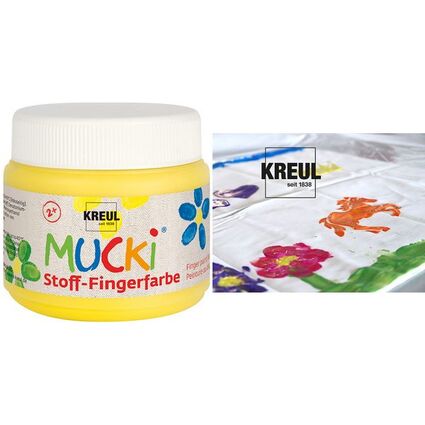KREUL Stoff-Fingerfarbe "MUCKI", schwarz, 150 ml