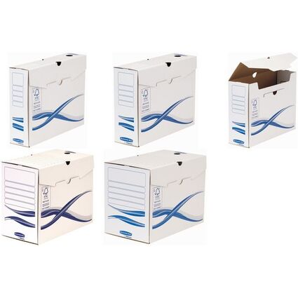 Fellowes BANKERS BOX Basic Archiv-Schachtel, blau, (B)150 mm