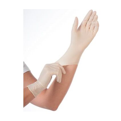 HYGONORM Latex-Handschuh SKIN LIGHT, M, wei, gepudert