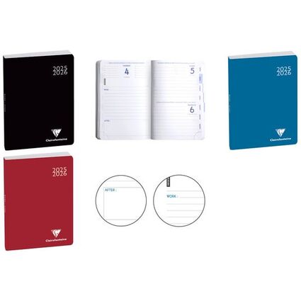 Clairefontaine Agenda scolaire Work & After, 2024/2025, bleu