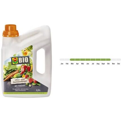 COMPO BIO Obst- und Gemsednger, 2,5 Liter