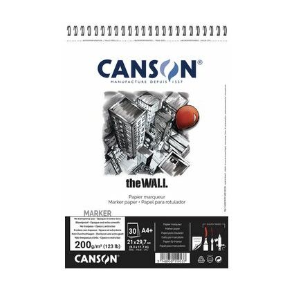 CANSON Zeichenpapier-Spiralblock "The WALL", A3, 200 g/qm