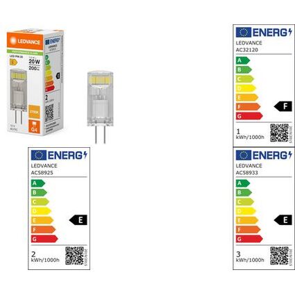 LEDVANCE LED-Stiftsockellampe LED PIN, 0,9 Watt, G4