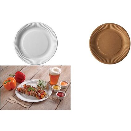 <small>PAPSTAR Papp-Teller "pure" rund 190 mm braun 50er (88360)</small>