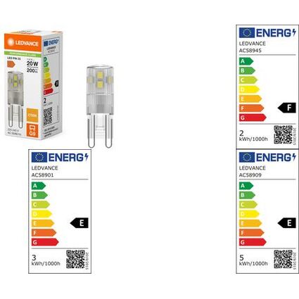 LEDVANCE LED-Lampe LED PIN, 1,9 Watt, G9