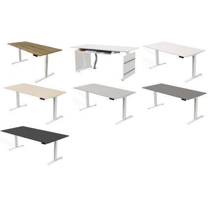 kerkmann Seitenwange fr Sitz-Steh-Schreibtisch Move 3, wei