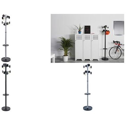 ALBA Garderobenstnder "PMSTAN3", 8 Haken, verchromt