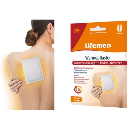 Lifemed Wrmepflaster, 95 x 130 mm, wei