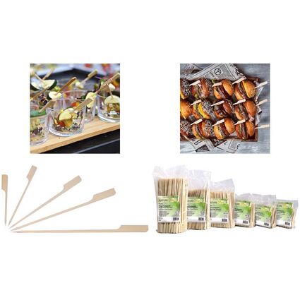 <small>NATURE Star Fingerfood-Spieße FLAG aus Bambus 150 mm (38954)</small>