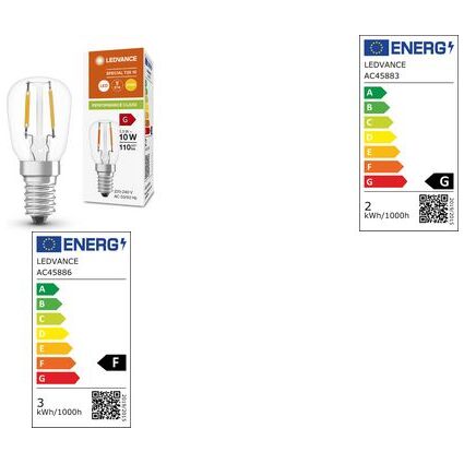 LEDVANCE LED-Lampe PARATHOM SPECIAL T26, 2,8 Watt, E14, klar