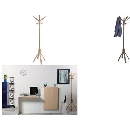 ALBA Garderobenstnder "PMCAFE", (H)1.760 mm, dunkles Holz