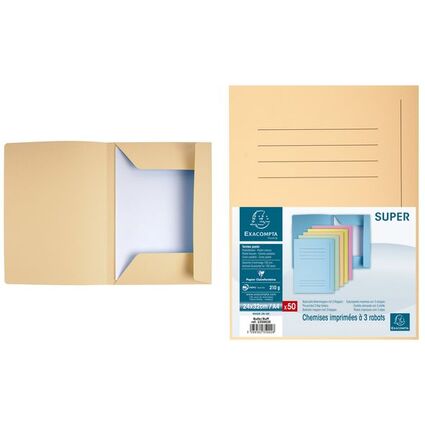 EXACOMPTA Aktenmappe SUPER, DIN A4, beige