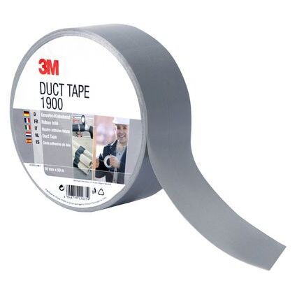 3M Economy Gewebe-Klebeband 1900, 50 mm x 50 m, schwarz