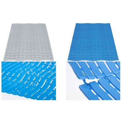 miltex Arbeitsplatzmatte Yoga Spa Basic, 600 mm x 15 m, grau