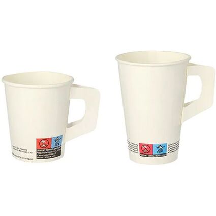 <small>STARPAK Papp-Trinkbecher mit Henkel 0 2 l weiß (89227)</small>