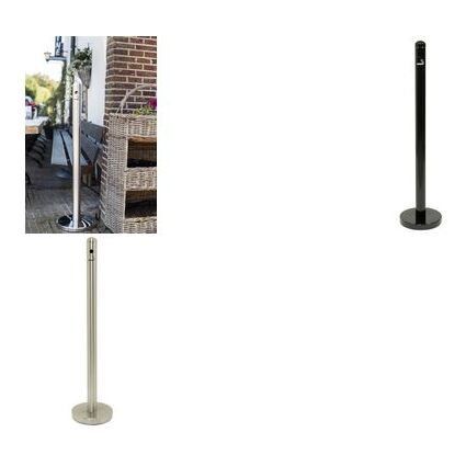 Securit Standaschersystem SMOKER POLE - Pfosten, schwarz