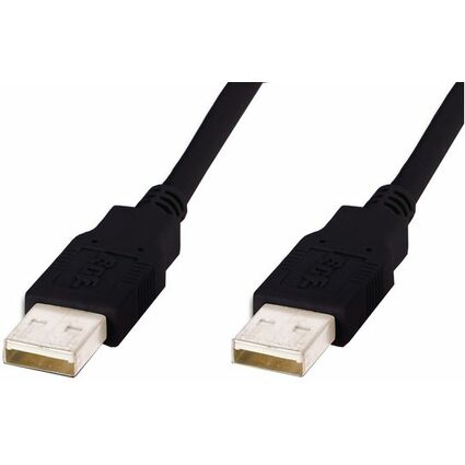 DIGITUS USB 2.0 Anschlusskabel, USB-A - USB-A Stecker, 1,0 m