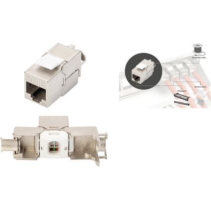 DIGITUS Keystone Modul, Kat. 6A, geschirmt, 24er Set
