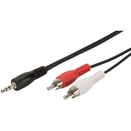 DIGITUS Audiokabel, 2 x Cinchstecker - Klinkenstecker, 1,5 m