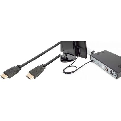 DIGITUS Anschlusskabel High Speed, HDMI-A HDMI-A, 3,0 m