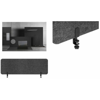 ARCHYI. Tisch-Trennwand Akustik Sculpo, 1.200 x 400 x 33 mm