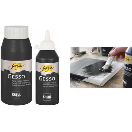 KREUL Acrylgrundierung SOLO Goya Gesso, schwarz, 250 ml