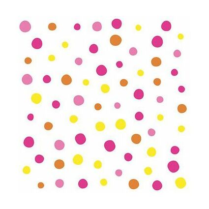 PAPSTAR Motiv-Servietten "Colorful Dots", 330 x 330 mm, pink