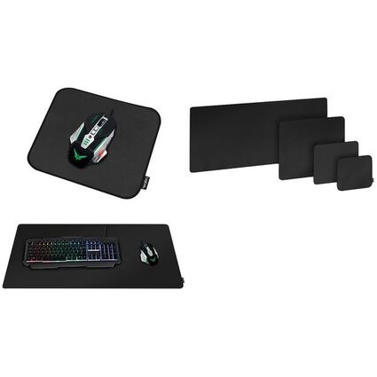 LogiLink Gaming Maus Pad, vernhte Kanten, Gre L, schwarz