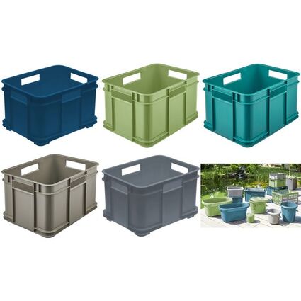 keeeper Aufbewahrungsbox Euro-Box M "bruno eco", blau