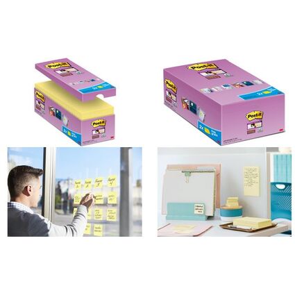 Post-it Haftnotizen Super Sticky Notes, 76 x 76 mm, Promo