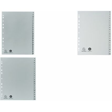 EXACOMPTA Kunststoff-Register, A-Z, DIN A4, 26-teilig