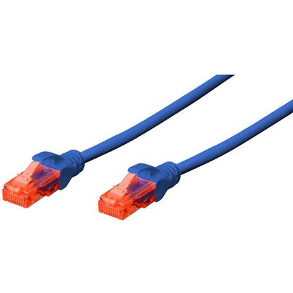 DIGITUS Patchkabel Kat. 6, U/UTP, LSZH, 10,0 m, blau, Set