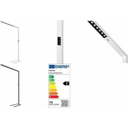 Hansa LED-Stehleuchte "Topas", Hhe: 1.960 mm, anthrazit