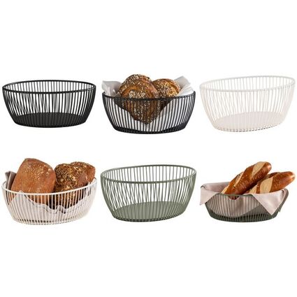 APS Brot- und Obstkorb SVART, oval, 240 x 190 mm, schwarz