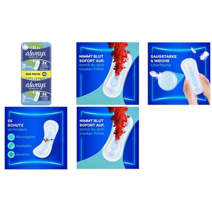 always ultra Damenbinde Normal, BigPack, Gre 1