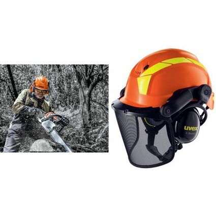 uvex Schutzhelm pheos forestry, orange