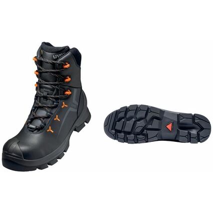 uvex 2 VIBRAM Winterschnrstiefel S3, schwarz/orange, Gr. 38