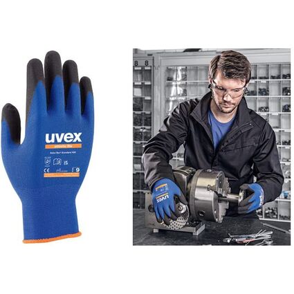 uvex Arbeitshandschuh athletic lite, blau/anthrazit, Gr. 11