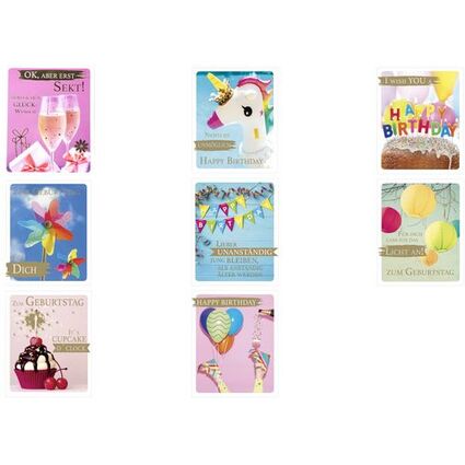 SUSY CARD Geburtstagskarte Snapshot "Sekt"