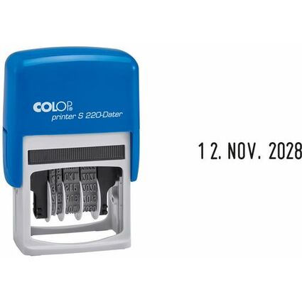 COLOP Datumstempel Printer S220, blau/grau