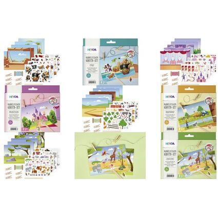 <small>HEYDA Rubbelsticker Karten-Set "Pirat" (203781000)</small>