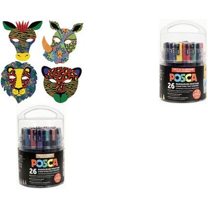 POSCA Pigmentmarker "Pack Educratif Classique", 26er Set