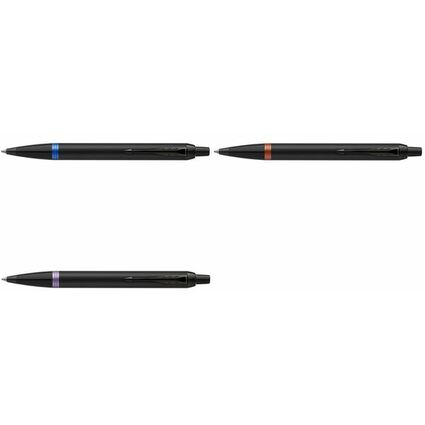 PARKER Druckkugelschreiber IM Vibrant Rings, schwarz / blau