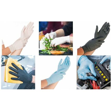 HYGONORM Nitril-Handschuh SAFE FIT, M, blau, puderfrei