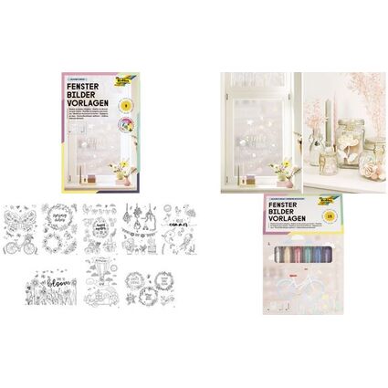 <small>folia Fensterbilder-Vorlagen "BLOOM & GROW" inkl. Kreide (39139)</small> <small>folia Fensterbilder-Vorlagen "BLOOM & GROW" inkl. Kreide (39139)</small>