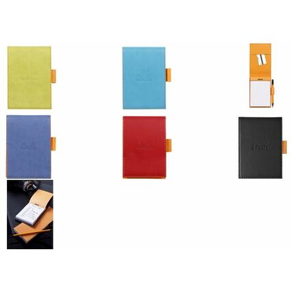 RHODIA Notizblock No. 12, 95 x 130 mm, liniert, himbeere