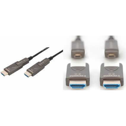<small>DIGITUS HDMI AOC Hybrid Glasfaserkabel 4K schwarz 15 m (AK-330127-150-S)</small>