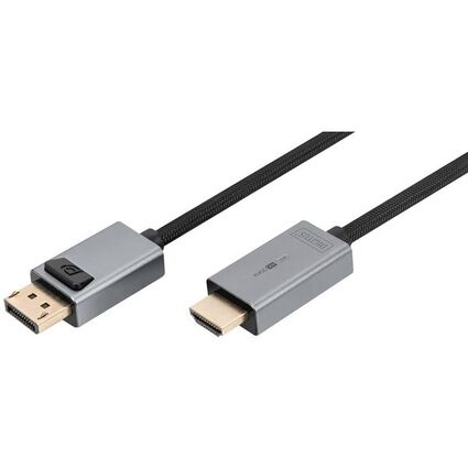 DIGITUS DisplayPort Adapterkabel, DP - HDMI Typ A, 4K, 1,8 m